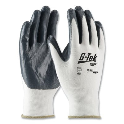 G-TEK G-Tek 34-225/L GP General Purpose Gloves Nitrile Coated Nylon Palm Large