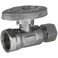 KISSLER Kissler 88-9000 1/4-turn straight stop (3/8 in FIP x 3/8 in compression, pack 10)