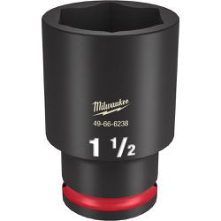 MILWAUKEE Milwaukee 49-66-6238 Shockwave Impact Duty 1/2 Drive 1-1/2 Deep 6-Point Socket