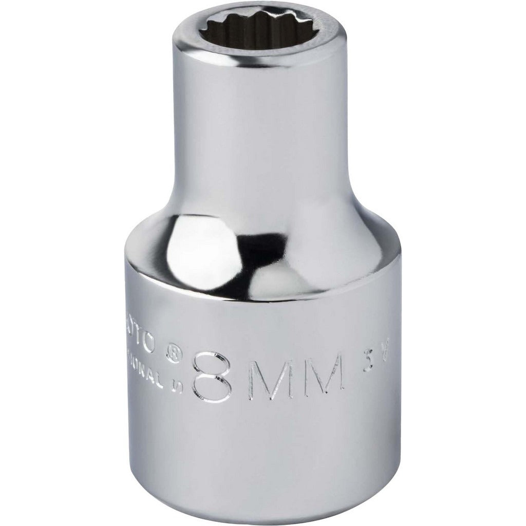 PROTO Proto J5408M Hand Socket 8 Mm 12-point 1/2 in Drive