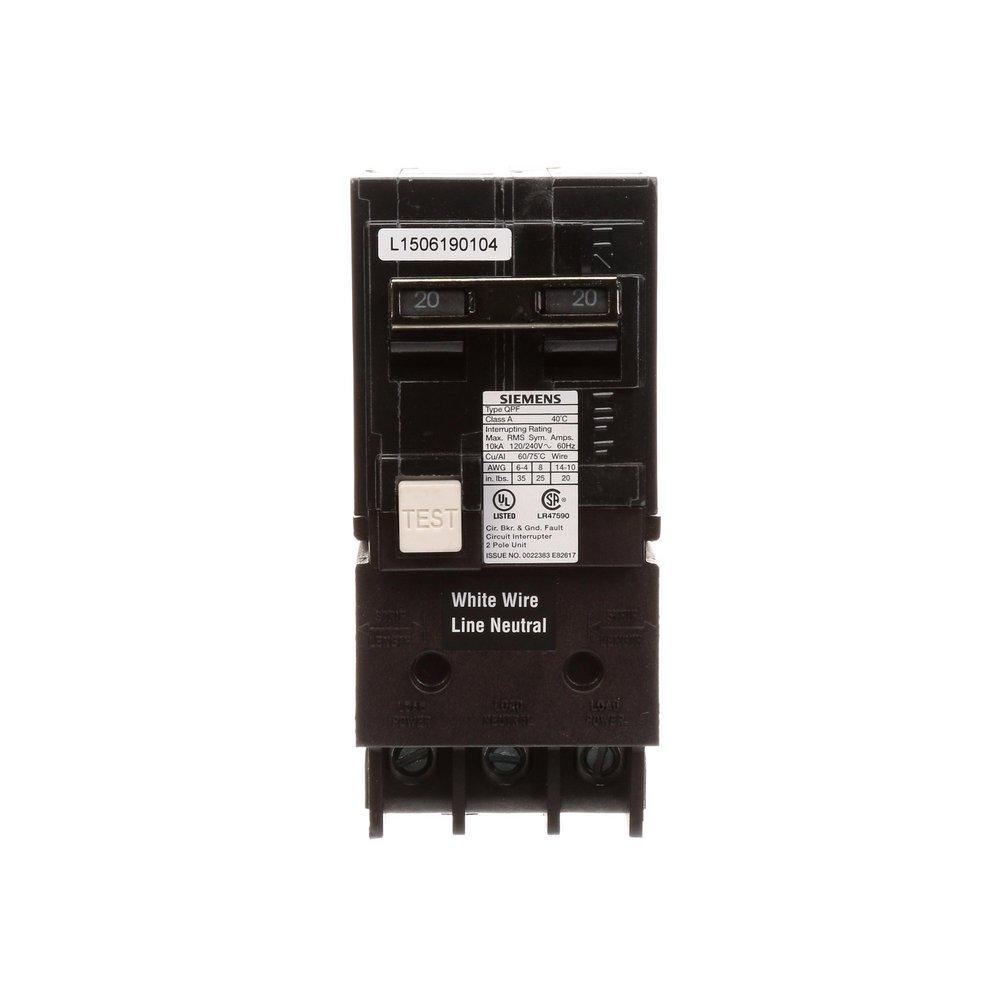 SIEMENS Siemens QF220A BREAKER CKT 600VAC 20A 50/60HZ 25KA 3