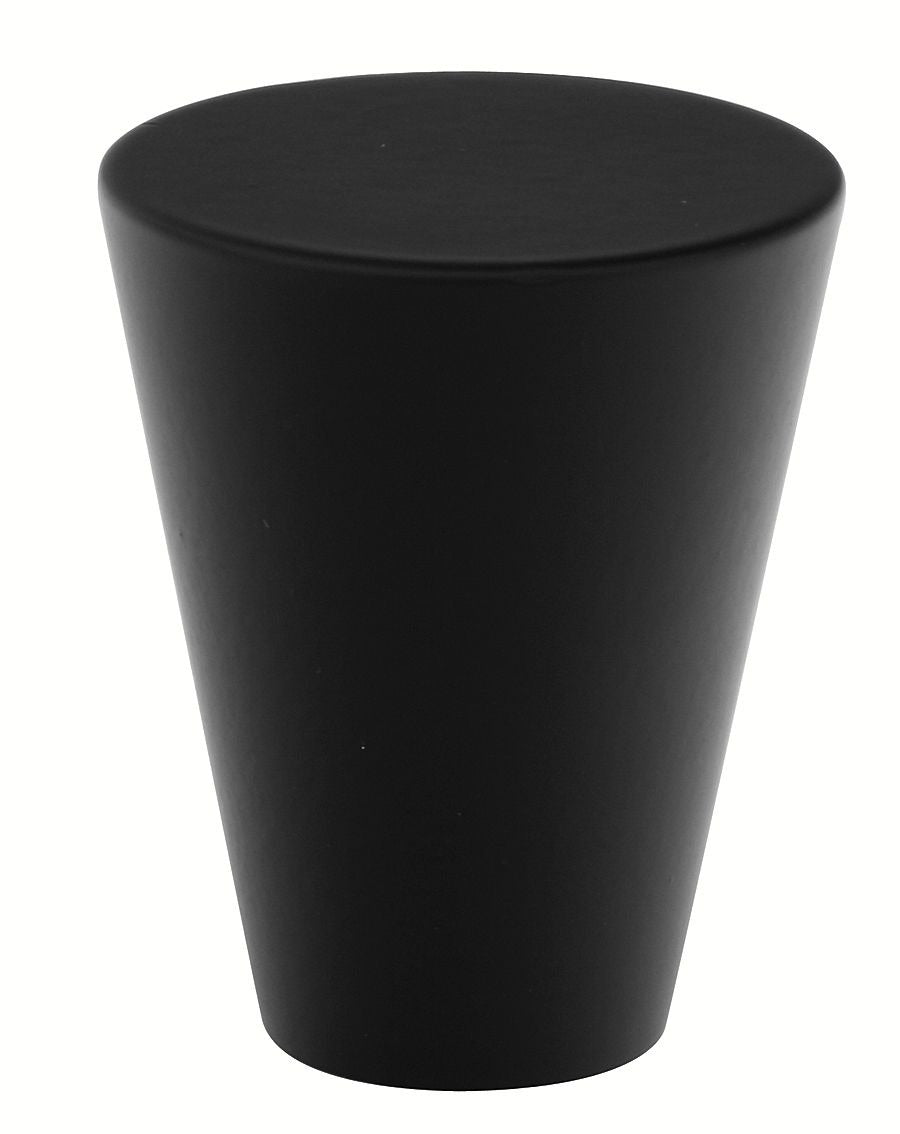 EMTEK Emtek 86261US19 Cone Cabinet Knob Flat Black