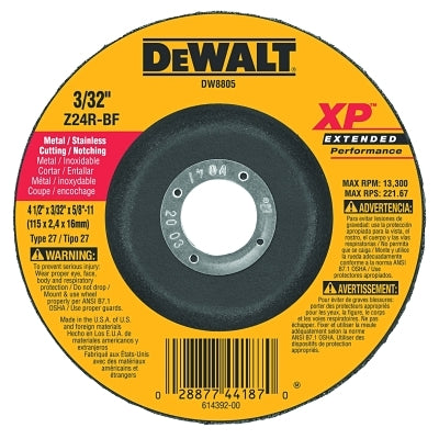 DEWALT DW8805 GRINDING & CUT OFF WHEELS
