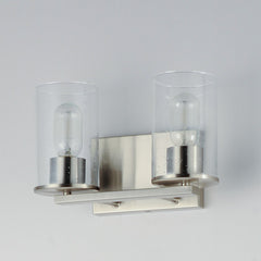 MAXIM Maxim 11842CDSN Sleek 2 light 12 inch bath vanity wall light 2 x 60W