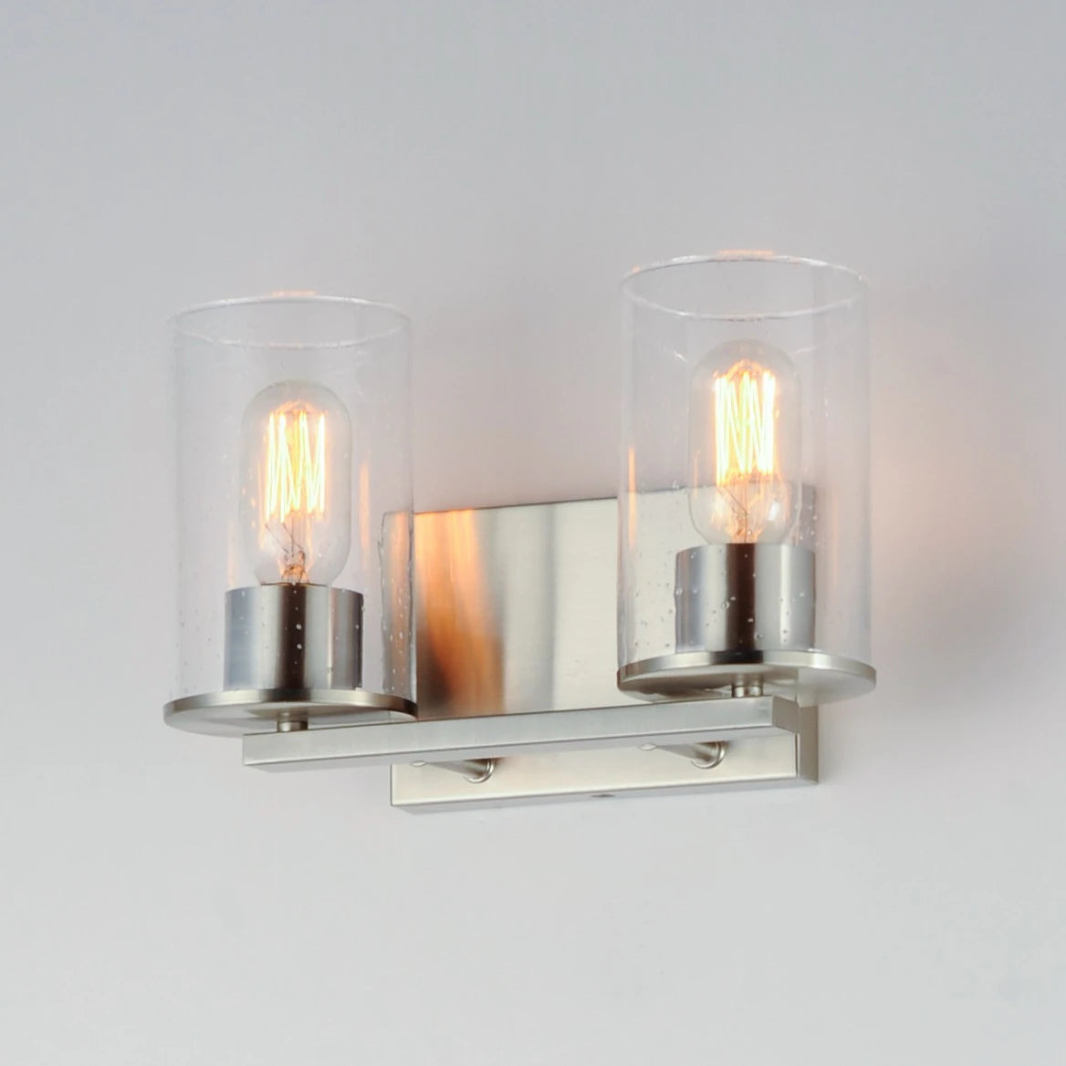 MAXIM Maxim 11842CDSN Sleek 2 light 12 inch bath vanity wall light 2 x 60W