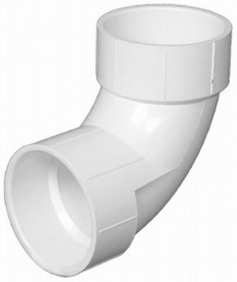 CHARLOTTE PIPE Charlotte Pipe Pvc 00300 1400HA 4 in Dwv Sch 40 90 Deg Elbow