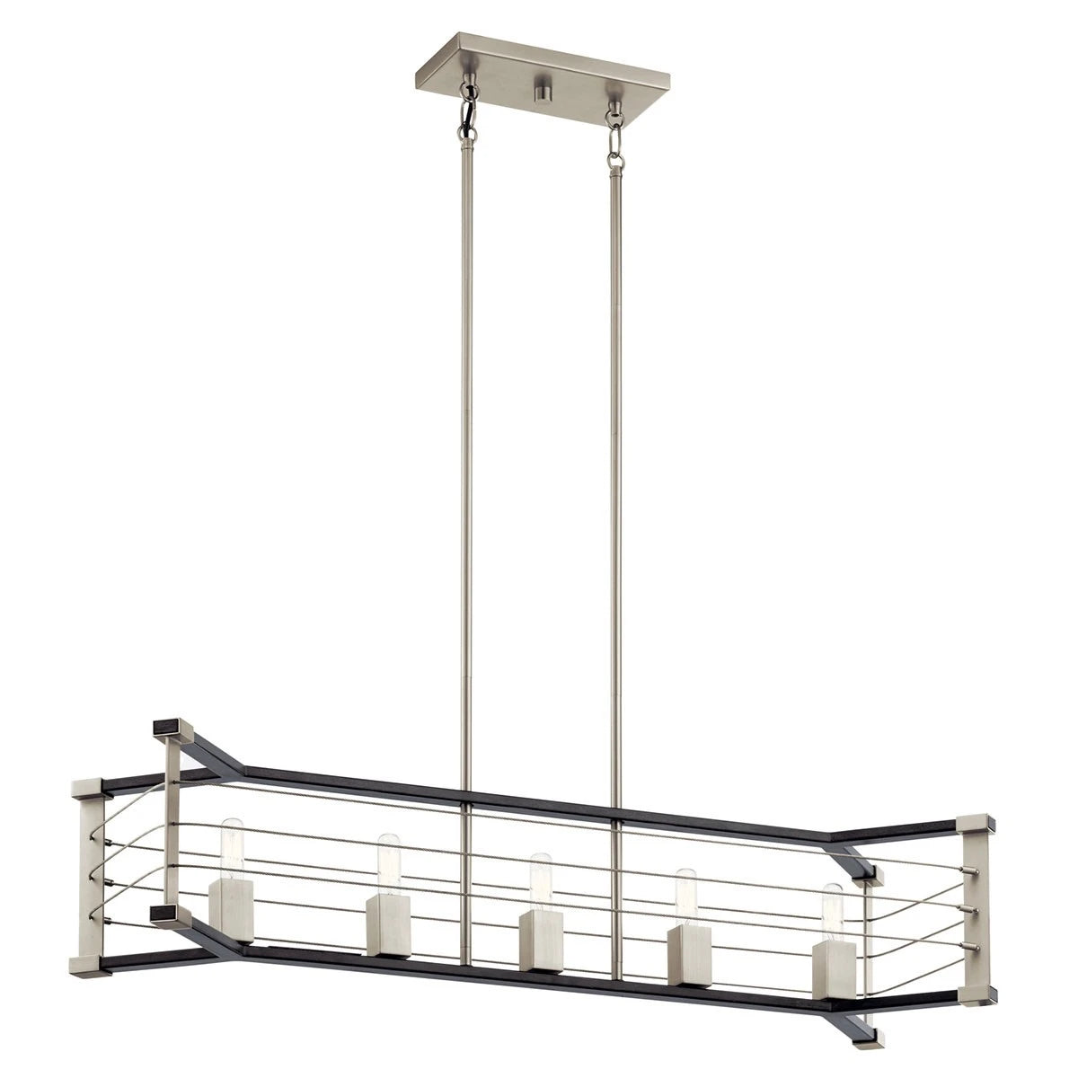 KICHLER Kichler 44250MOK Five Light Linear Chandelier 300 Watts 39 Inch