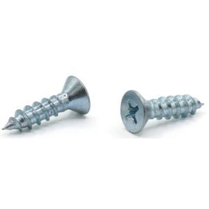 STEWART FASTENER Stewart Fastener J1448APFZ No.14x3 Phillips Flat Head Screw