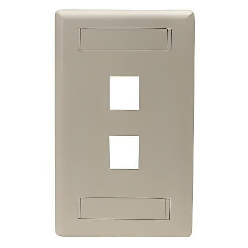HUBBELL Hubbell Premise Wiring IFP13TI Wall Plate 1-gang 3-port