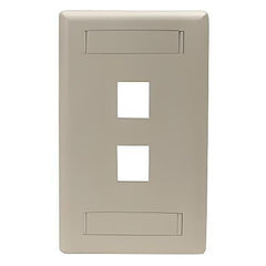 HUBBELL Hubbell Premise Wiring IFP13TI Wall Plate 1-gang 3-port