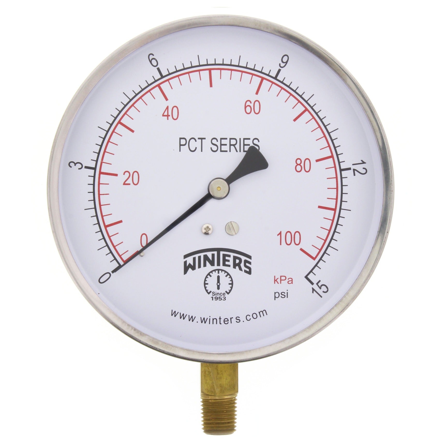 WINTERS INSTRUMENTS Winters Instruments PCT319 PCT Contractor Pressure Gauge (4.5 in)