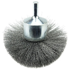 WEILER Weiler 10150 End Brush 3 in Crimped Steel Wire 6mm Shank