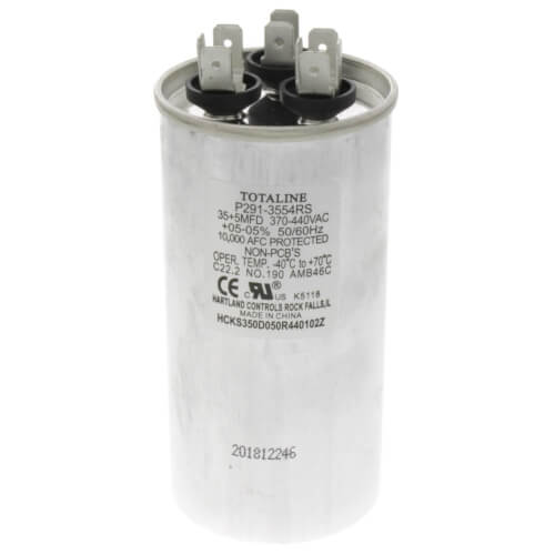 HEIL QUAKER Heil Quaker ICP 1186257 Capacitor Run Round 440V 5+35 S Replaces 1172297
