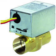 Honeywell V8043E1079 Electric Zone Valve 24 Volts Brass Body And Seat Stainless Steel Stem Buna-N Seal