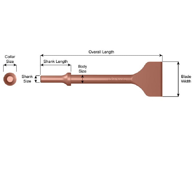 AJAX TOOLS 910-2-BC CHISELS
