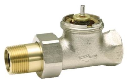 HONEYWELL Honeywell V2040DSL15 Valve Body Vertical Angle Thermostatic Radiator Valve Brass 1/2 Inch NPT Honeywell V100D