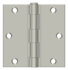 DELTANA Deltana S35U15-R Square Door Hinge 3.5x3.5 Satin Nickel