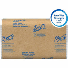 KIMBERLY-CLARK Kimberly-Clark KCC06041 Scott Essential Low Wet Strength Towels C-fold (10.10 inches x 13.10 inches, 200/Pack, 12/Carton) 06041