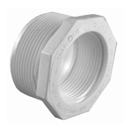 CHARLOTTE PIPE Charlotte Pipe PVC 02112 3000HA 1-1/2 in. MPT x 3/4 in. FPT Schedule 40 PVC Bushing (1-1/2 x 3/4)