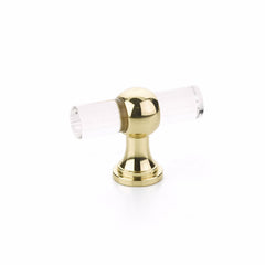 SCHAUB Schaub 411-03 Cabinet T Knob Acrylic Bright Brass