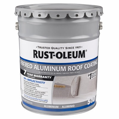 RUST-OLEUM Rust-oleum 301997 Fibered Aluminum Roof Coating 5 Gal