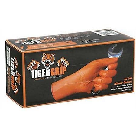 EPPCO ENTERPRISES Eppco Enterprises 8845 Tiger Grip Orange Nitrile Gloves XL