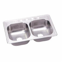 ELKAY Elkay OM3322-6-4 33X22X6-4 PRO DOUBLE BOWL 6 DEEP 4-HOLE 23G SS SINK
