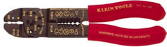 KLEIN TOOLS Klein Tools 1000 Crimping Stripping Tool 7.5 in 10-22 Awg