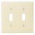 LEVITON Leviton 80709-R Wallplate Standard Size Traditional 2 Gangs Red