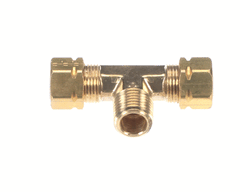 FRYMASTER Frymaster 8130301-FRY Mle 3/8 x 1/4 NPT x 3/8 Tee Brass (Each) FM8130301
