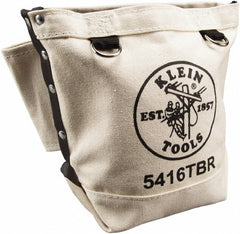 KLEIN TOOLS Klein Tools 5416TBR Tool Pouch 1 Pocket Canvas White