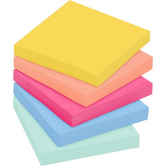 3M 3M MMM6545SSJOY Post-it Super Sticky Note Pads Super Sticky 3 in x 3 in 5 Pack 6545SSJOY
