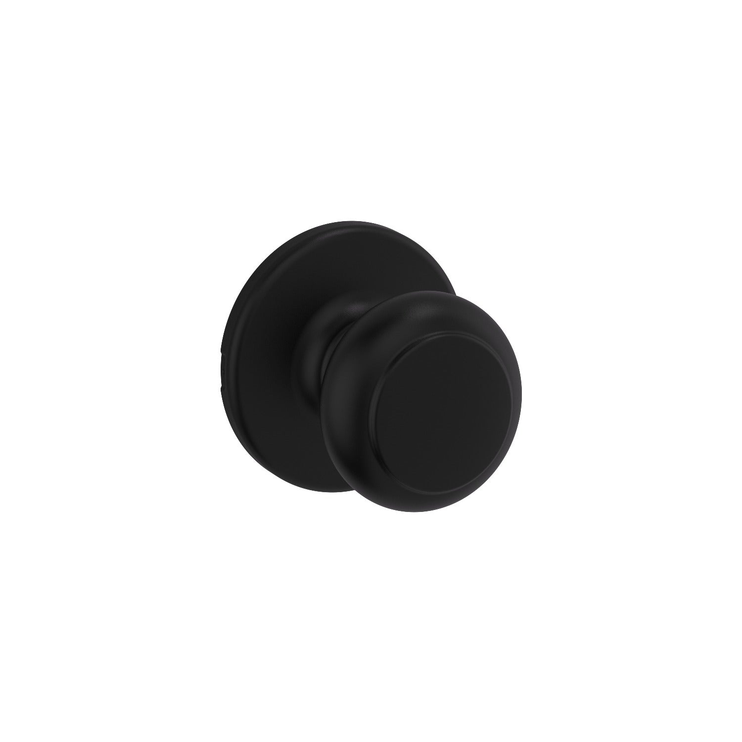 KWIKSET Kwikset 200CV-514 Cove Knob Passage Door Lock Matte Black