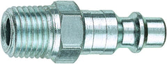TRU-FLATE Tru-Flate 12-227 Industrial/Milton 3/8 in MNPT Steel Industrial Plug (Pack)
