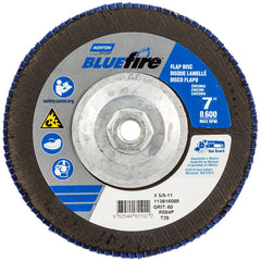 NORTON Norton 66254461192 Flap Disc 7 in 60 Grit Zirconia Type 29