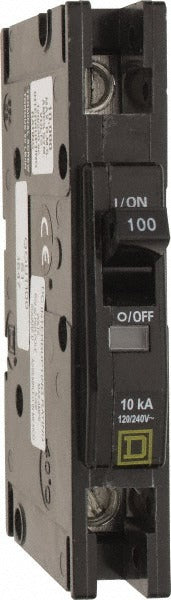 SCHNEIDER ELECTRIC Square D QOU1100 100A 240V 1-pole Miniature Circuit Breaker