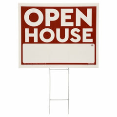 HILLMAN Hillman Fasteners 840049 Open House Sign 20x24 Red White