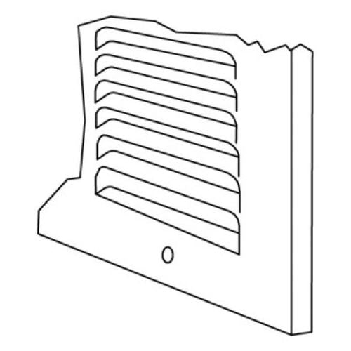 SHOEMAKER Shoemaker 1150-20X8 Stamped Face Baseboard Return Air Grille 20 inchesx8 inches