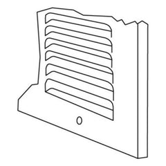 SHOEMAKER Shoemaker 1150-20X8 Stamped Face Baseboard Return Air Grille 20 inchesx8 inches