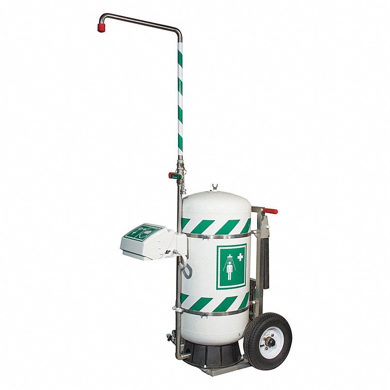 HUGHES Hughes 40k45g Portable Safety Shower Eyewash 30 Gal