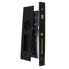 EMTEK Emtek 2155US19134 Pocket Door Mortise Lock Flat Black
