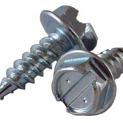 Malco HW8X1Z Zip-in 8 mm x 1 in. Zinc Plated Hex Washer Head Self-Drilling & Tapping Screw (Pack of 7000)
