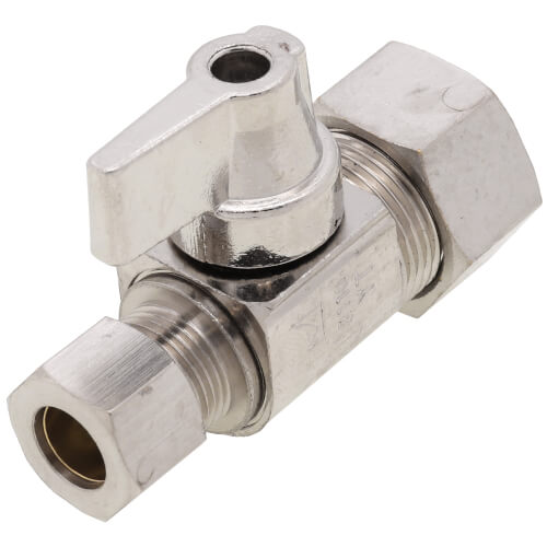 SIOUX CHIEF Sioux Chief 129-G2C1C Compression Lever Straight Supply Stop Valve 5/8 inch x 3/8 inch
