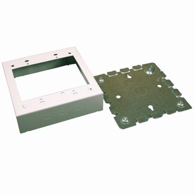 WIREMOLD Wiremold Company BW32 White 2 Gang Metal Outlet Box
