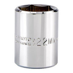 PROTO Proto J5422MH Hand Socket 22mm 6-point 1/2 Drive