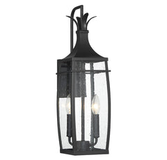 SAVOY HOUSE Savoy House 5-766-BK Montpelier Outdoor Wall Lantern 2 x 40w 22 inch height, 6.25 inch width