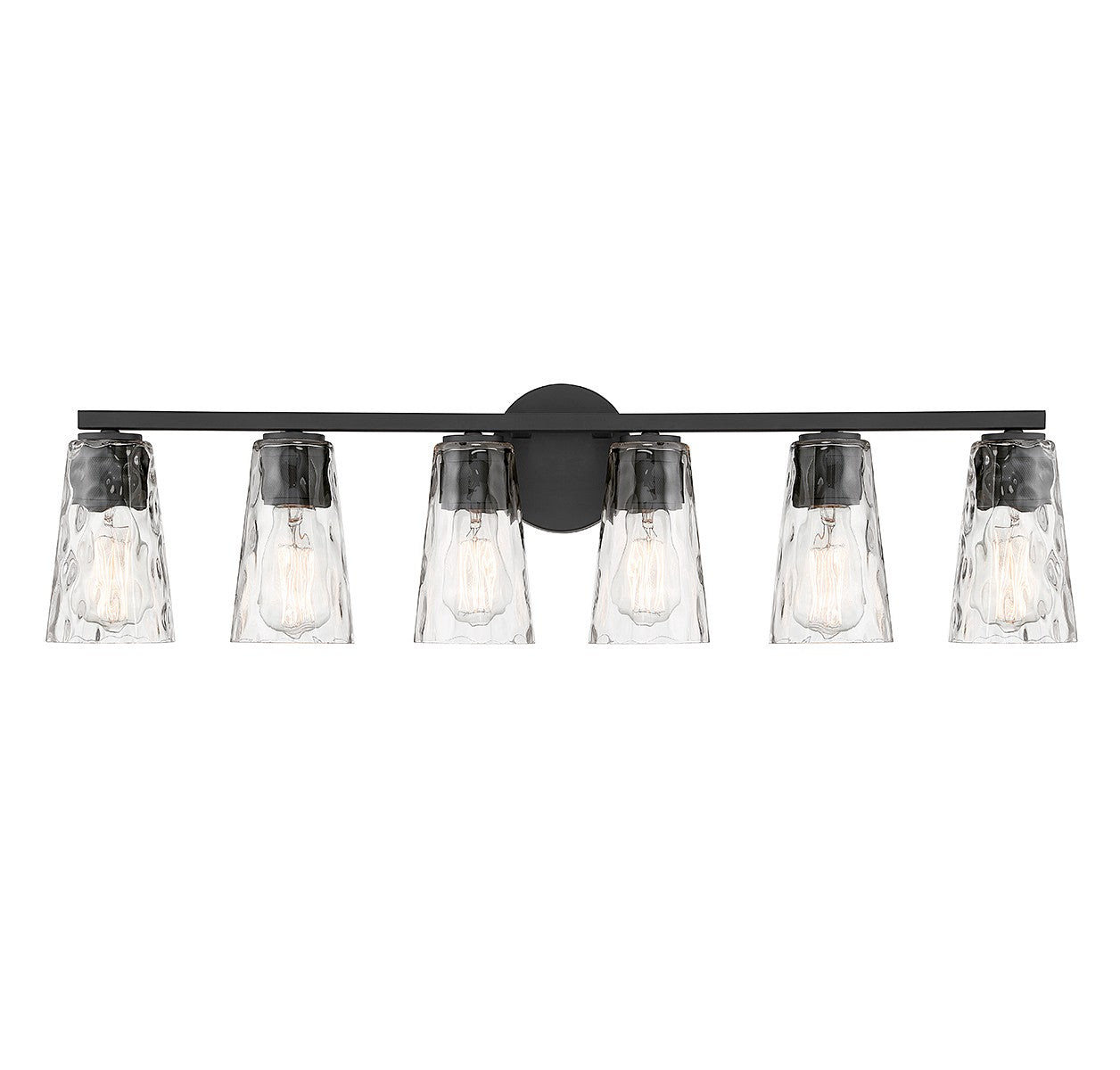 SAVOY HOUSE Savoy House 8-2603-6-BK Gordon 6-Light Bathroom Vanity Light 60 Watts Per Bulb