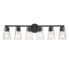 SAVOY HOUSE Savoy House 8-2603-6-BK Gordon 6-Light Bathroom Vanity Light 60 Watts Per Bulb