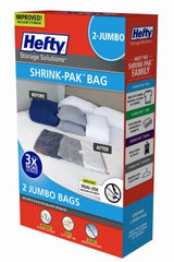 HEFTY Hms Mfg HFTPDQ-7048463-3 Jumbo Shrink Bags 2 Pack