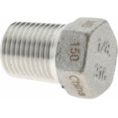MERIT BRASS Merit Brass K617H-02 Hex Plug 1/8 in 316 Ss Mnpt 150 Psi